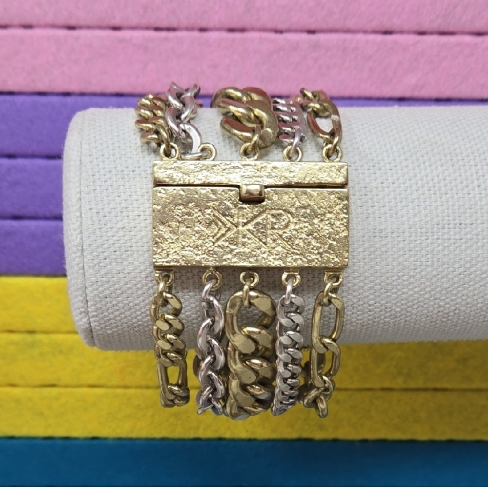 Silpada Two-Tone Gold and Silver Multi-Chain Bracelet